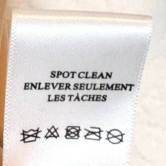 ALC Top Ruched Short Sleeve Beaded Detail Cream Retro Small - Picture 10 of 14